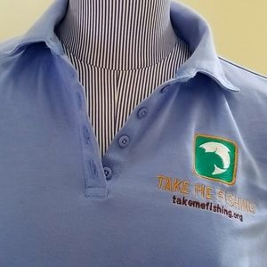 Take Me Fishing Polo Shirt size Small 6-8